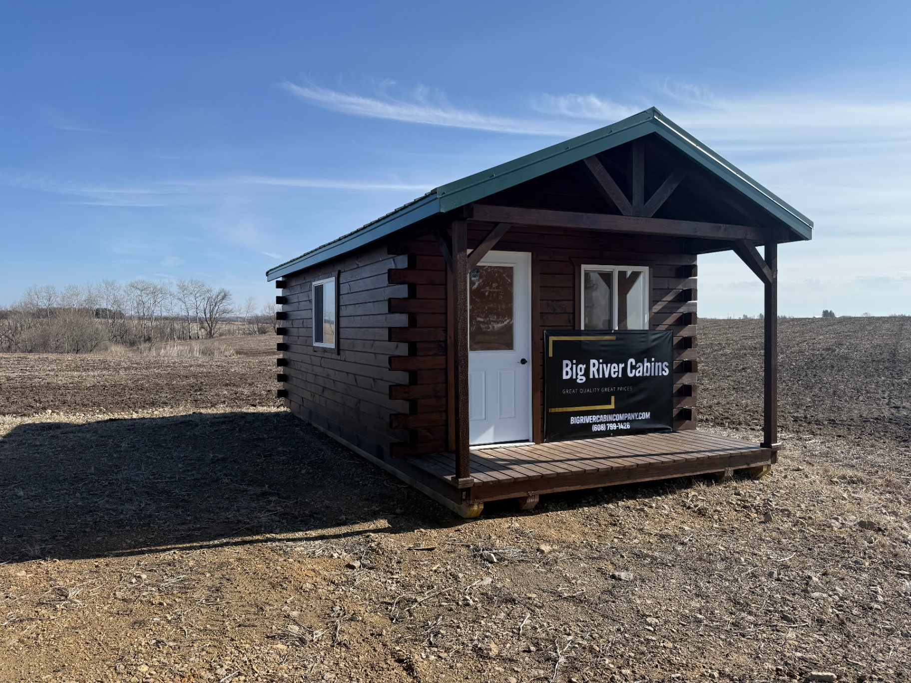 The Lookout log cabin